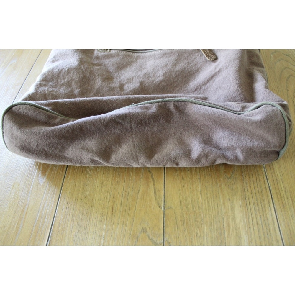 Myra Bag Ace Upcycled Canvas & Cowhide Messenger Bag Preowned - Picture 11 of 13
